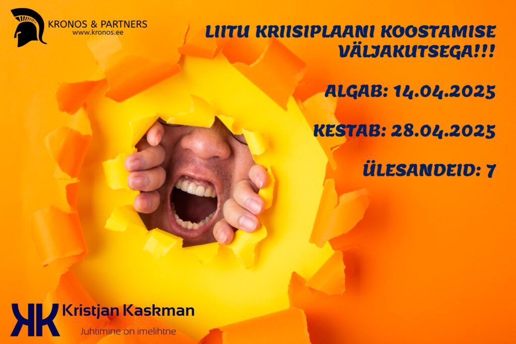 Kriisiplaani koostamise väljakutse